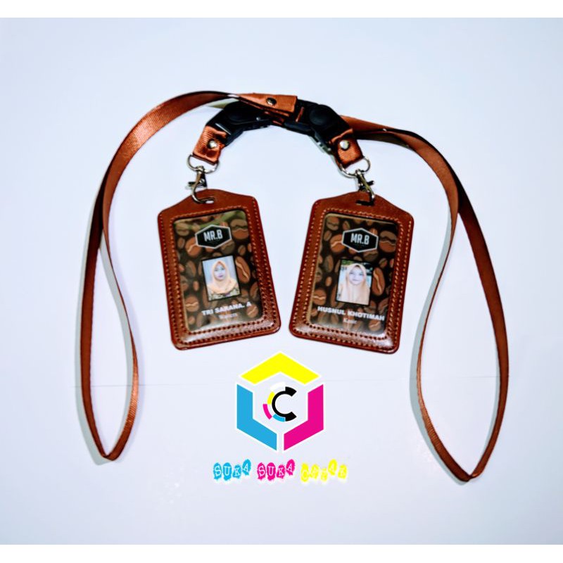 

Cetak ID Card+Casing Kulit +Tali Lanyard Stoper