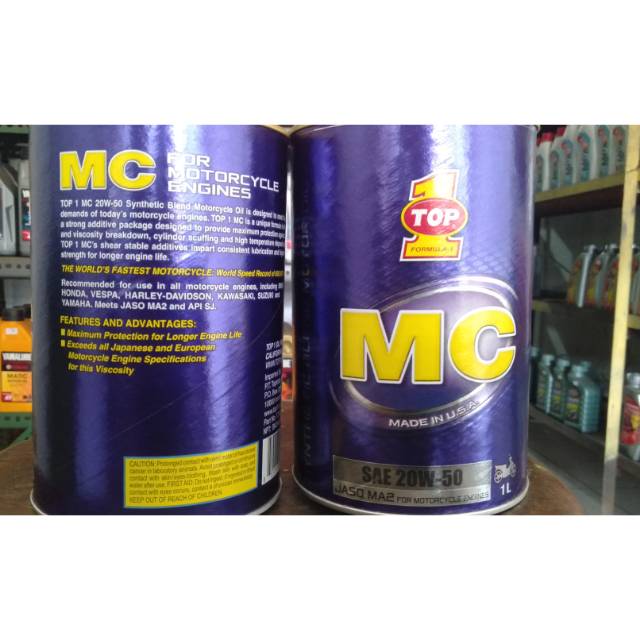 Oli TOP 1 MC 20W-50 1 LITER