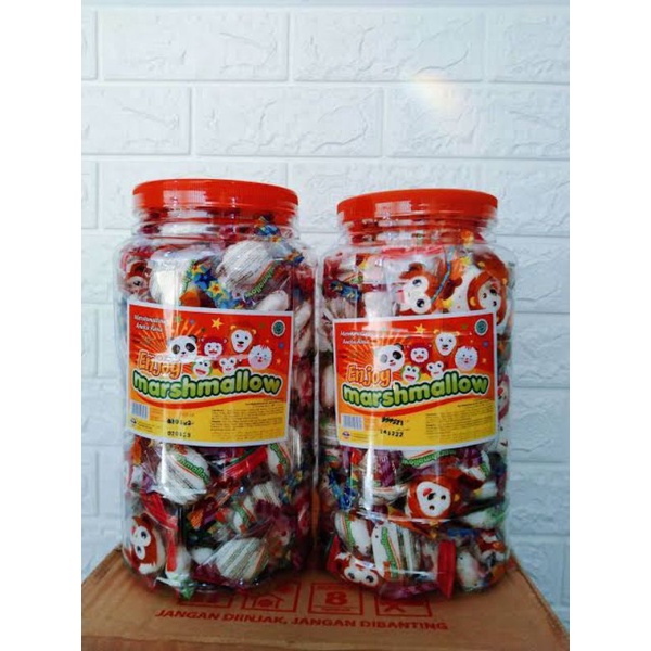 

permen masmelow marshmallow toples isi 150 pcs