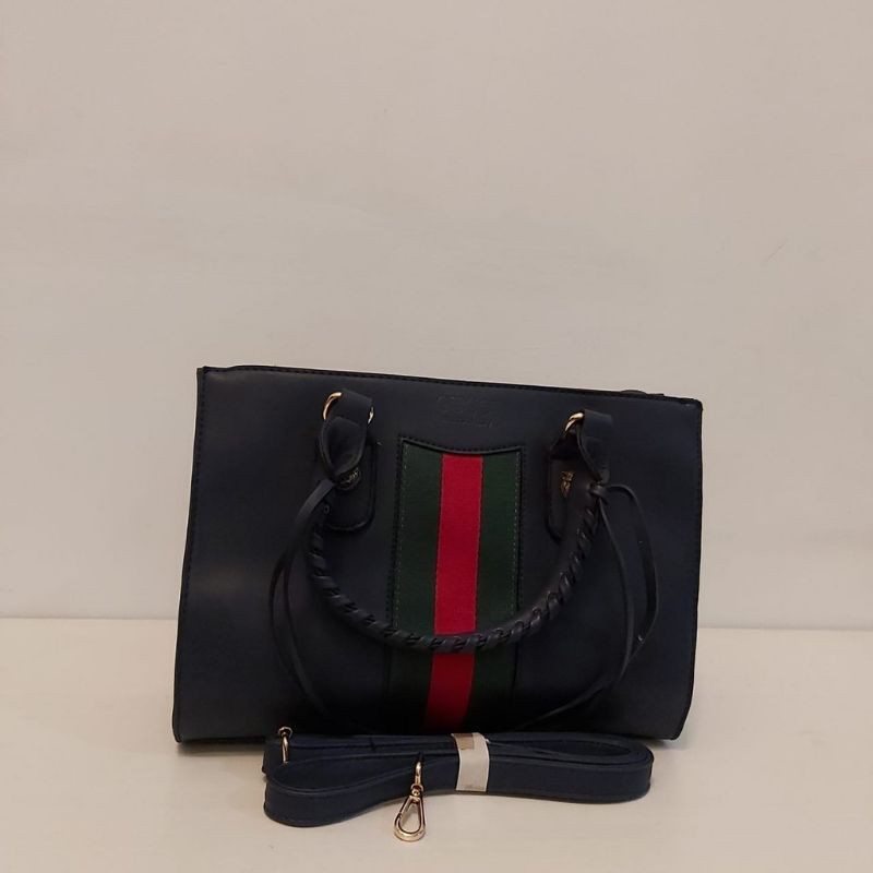 tas stripe strap gucci tote square box kotak tas cewe kantor kuliah kampus mall jalan jalan gym