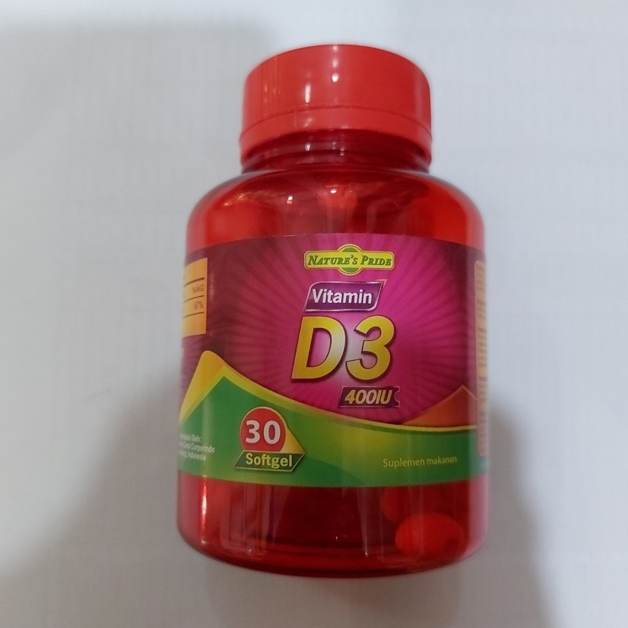 NATURES Pride Vitamin Vit D3 D 3 400 IU 400IU Isi 30/Vitamin D3 400 IU