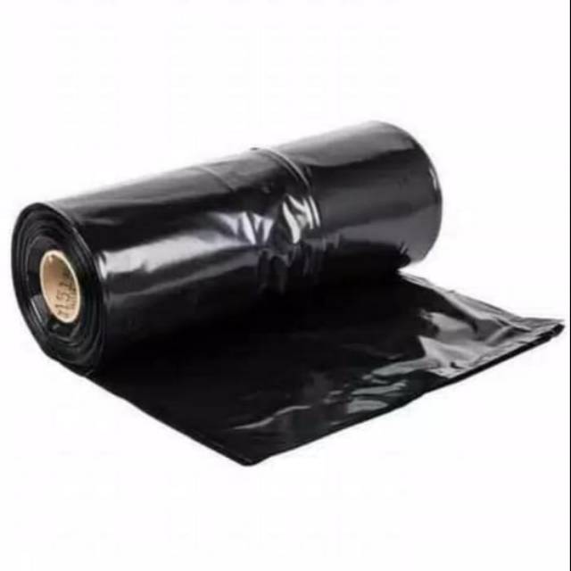 Plastik Mulsa Hitam Perak 1 roll 500 m x 1,2 m Plastik Bungkus Packing