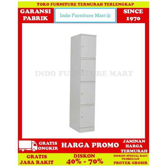 Lemari Locker Loker Kantor Besi Filing Cabinet Chitose Inexto 4d