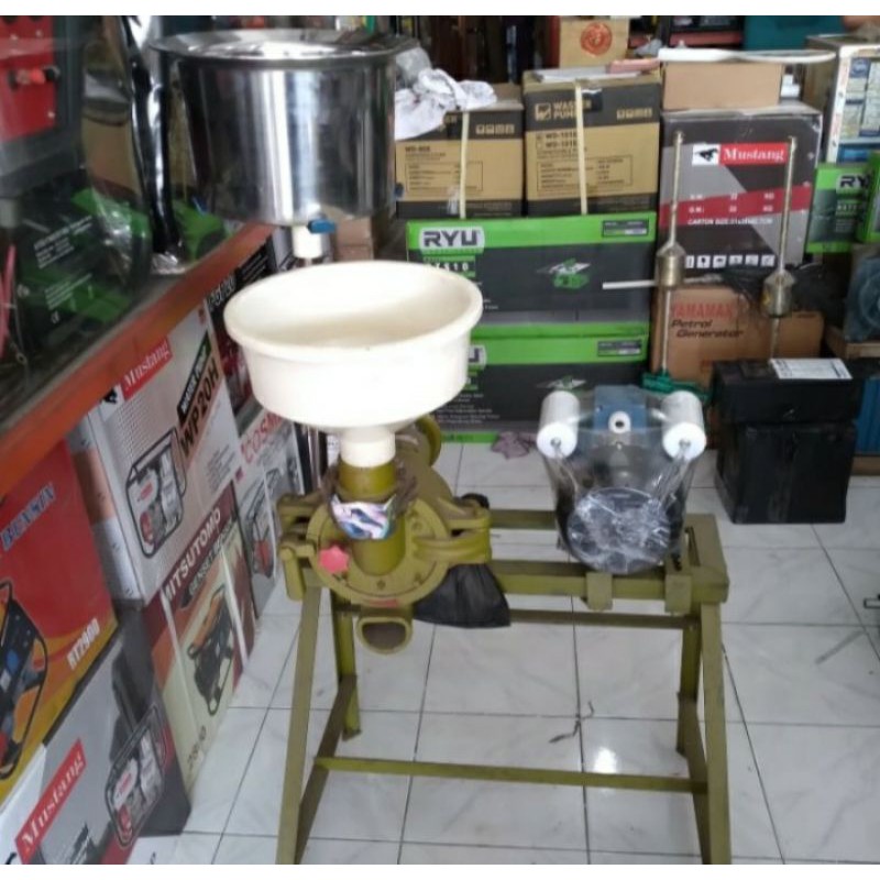 Mesin Giling Tahu / Tempe 6" + Dinamo 1/2Hp