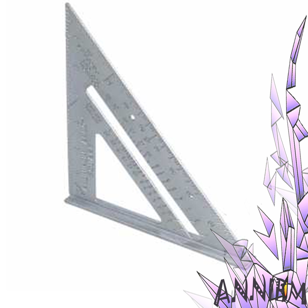 

Penggaris Siku Sudut 90 Derajat Mistar Triangle Ruler Aluminium Multifungsi