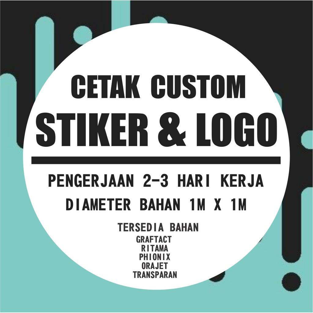 

Cetak Stiker Langsung Jadi (GARANSI KEPUASAN) [TANPA MINIMUM ORDER] - Vinyl / Transparan / orajet