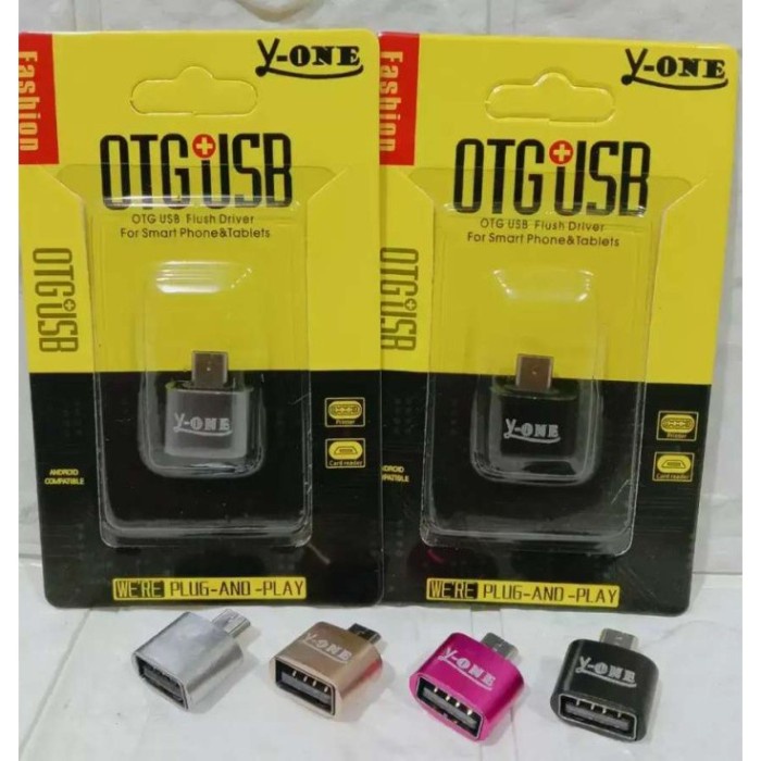 [TERMURAH ORIGINAL] OTG BESI Y-ONE MICRO USB 3.0 FAST DATA METALIC BESI NON KABEL