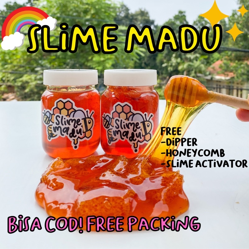 SLIME MADU BY SLIME BINTARO FREE ACTIVATOR || HONEY SLIME || SLIME MURAH SLIME LUCU CLEAR SLIME