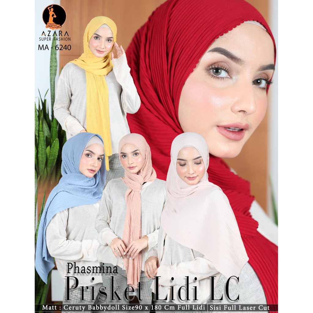 PASHMINA PLISKET LIDI FULL LASER CUT / PLISKET PLEATED SHAWL