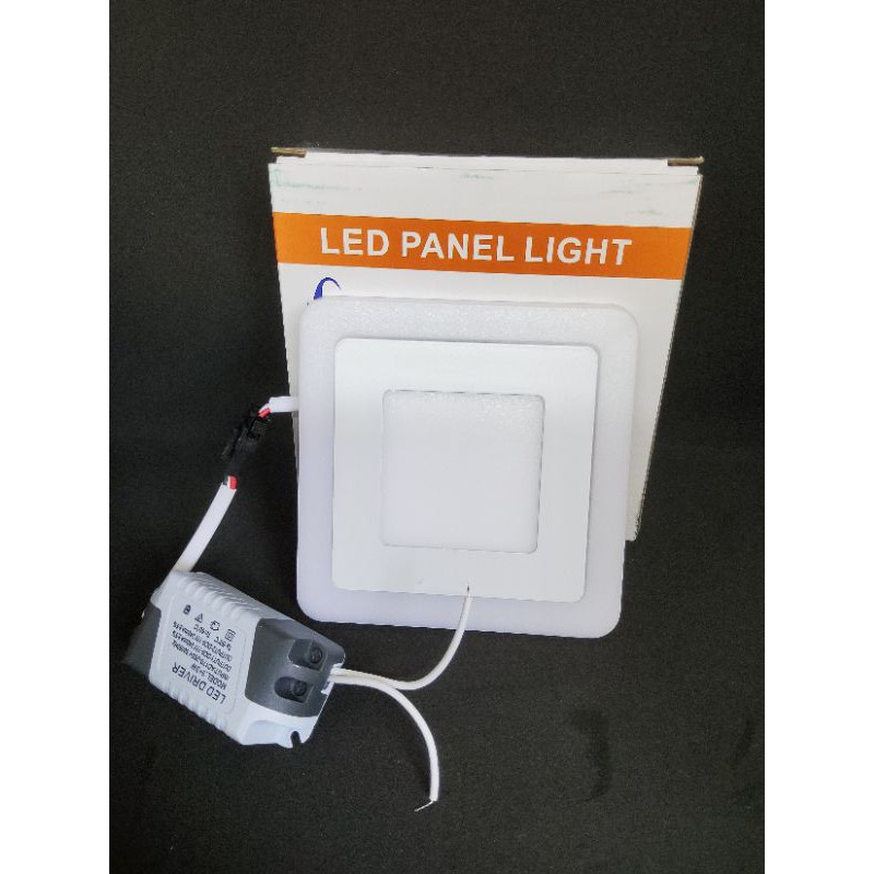 Lampu Downlight LED Panel 3+3 Watt IB / Lampu panel  InBouw 3 watt KOTAK