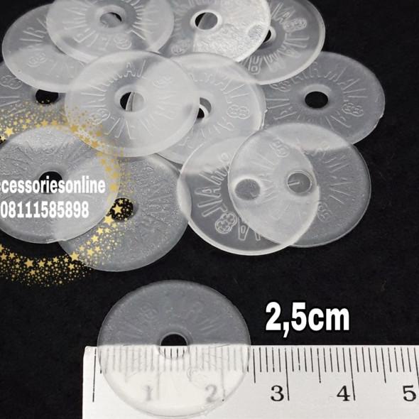 ✧ W25 bening / Kancing map / Polywasher isi 500pcs ➭