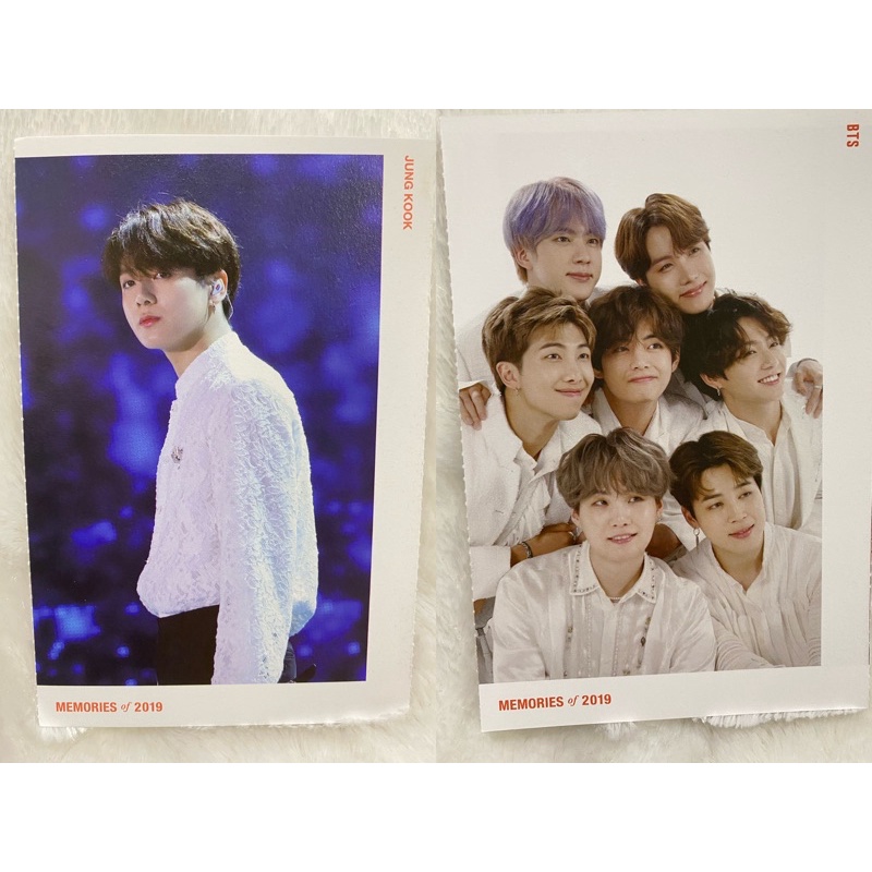 BTS memoris 2019 sharing accordion / postcard JK Jungkook OT7 Group