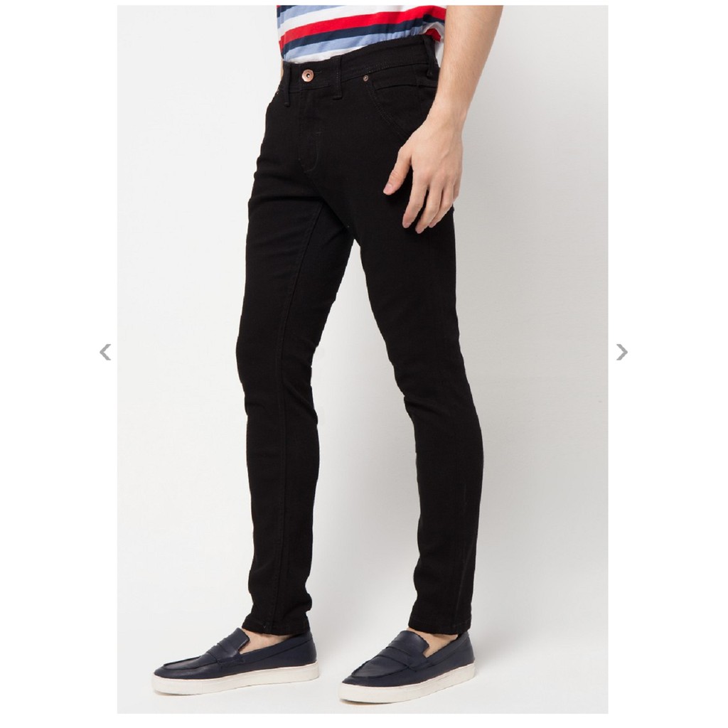 Celana Pria Terbaru 2018/  Celana Jeans Panjang Hitam / Skinny Denim Black / DC Cheapmonday Alma