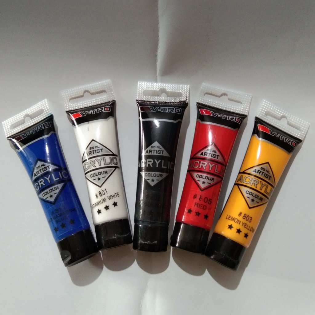 cat acrylic satuan, cat akrilik satuan per warna 35ml