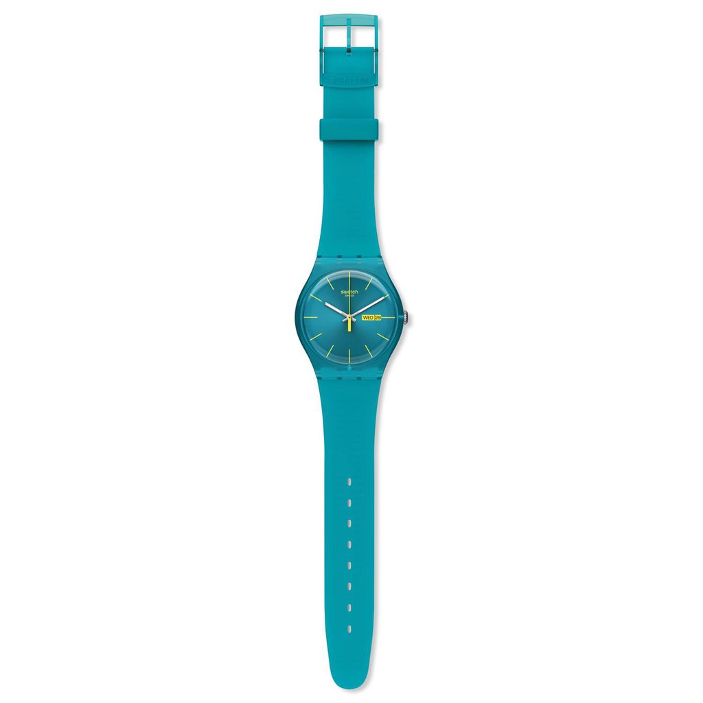 SWATCH SUOL700 Jam Tangan Pria Original Turquoise Rebel