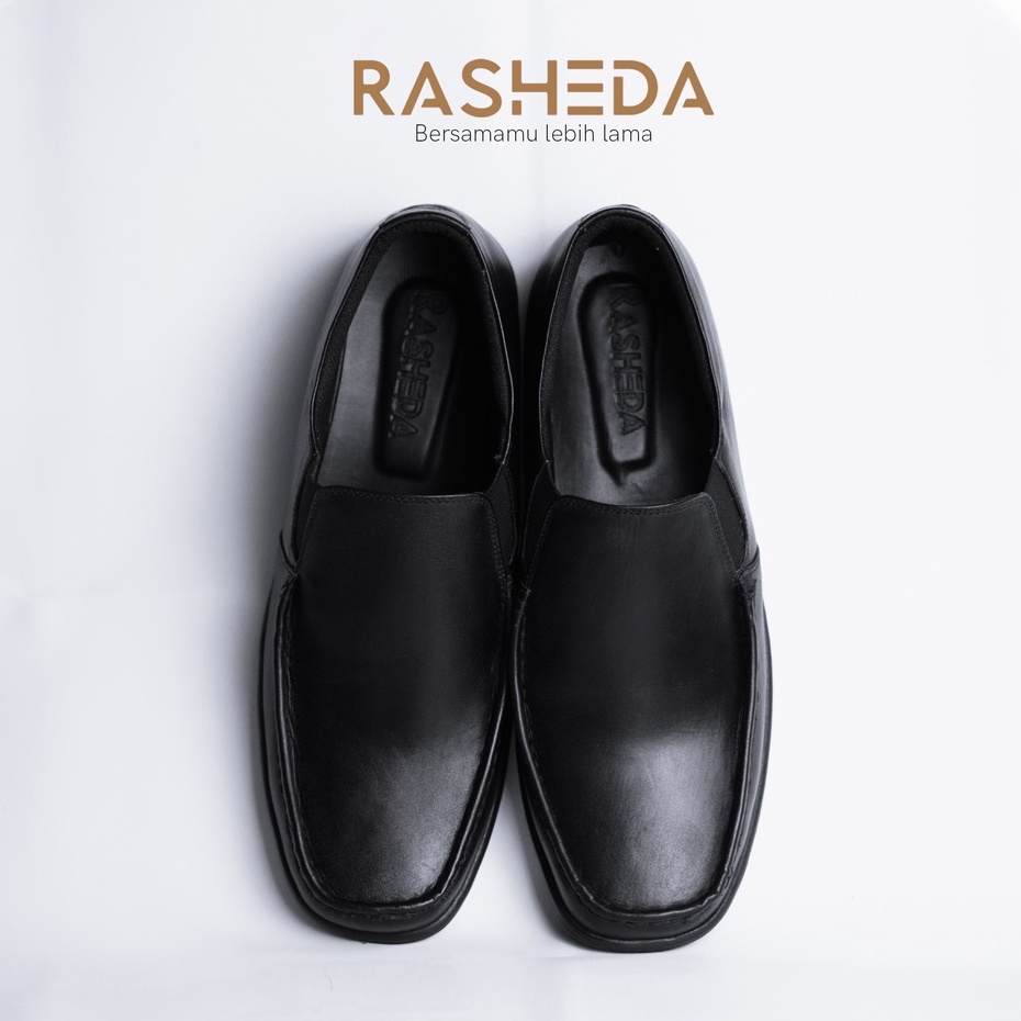 Sepatu Formal Pria Kulit Asli Rasheda B 16 P Kasual Slipon Big Size