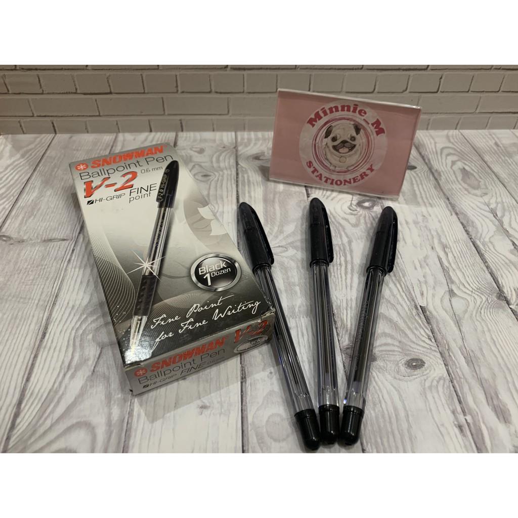 

Pulpen Snowman V2 / Snowman Pulpen Pena V2 Hitam
