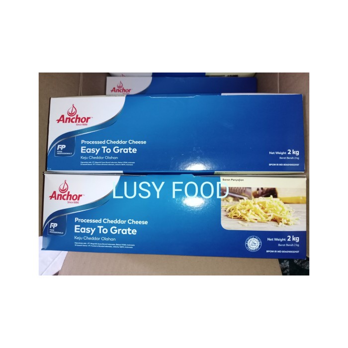 

Anchor Cheedar 2kg Keju Cheddar Easy to Grate