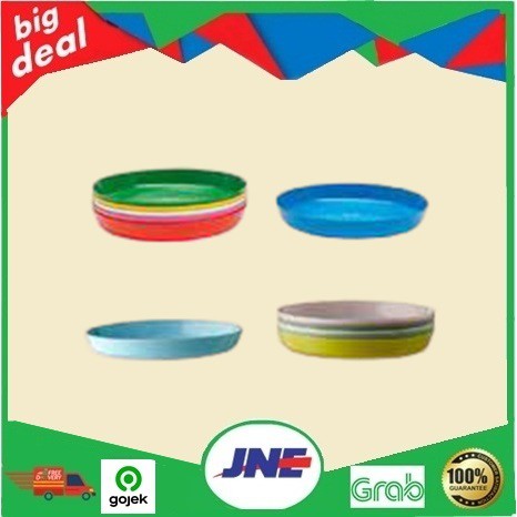 Piring plastik / Piring kecil / Piring bayi, set isi 6pcs