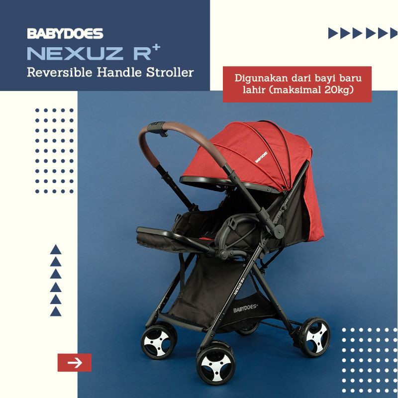 Makassar - Stroller Bayi Reversible BabyDoes Nexuz R 2.0 Kereta Dorong Bayi Hadap Ibu