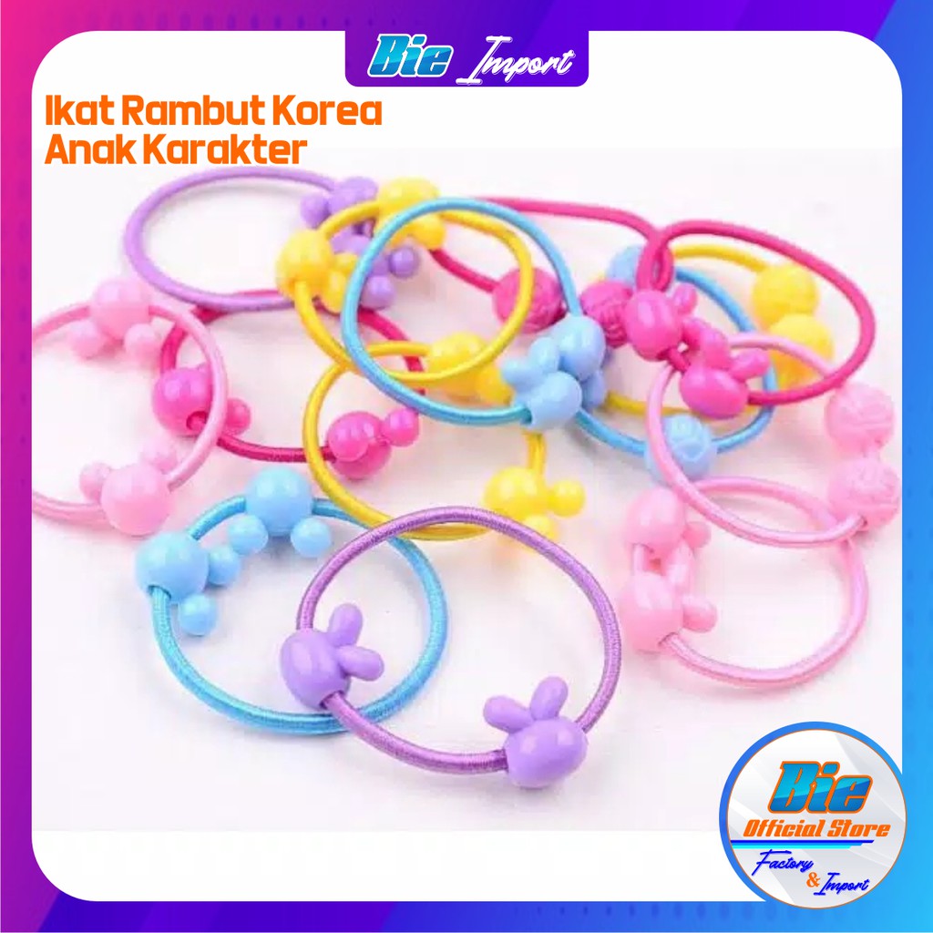 Ikat Rambut Anak Korea Karakter Impor
