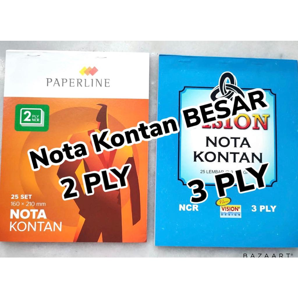 

Nota Kontan NCR Ukuran Besar 1 PLY / 2 PLY / 3 PLY