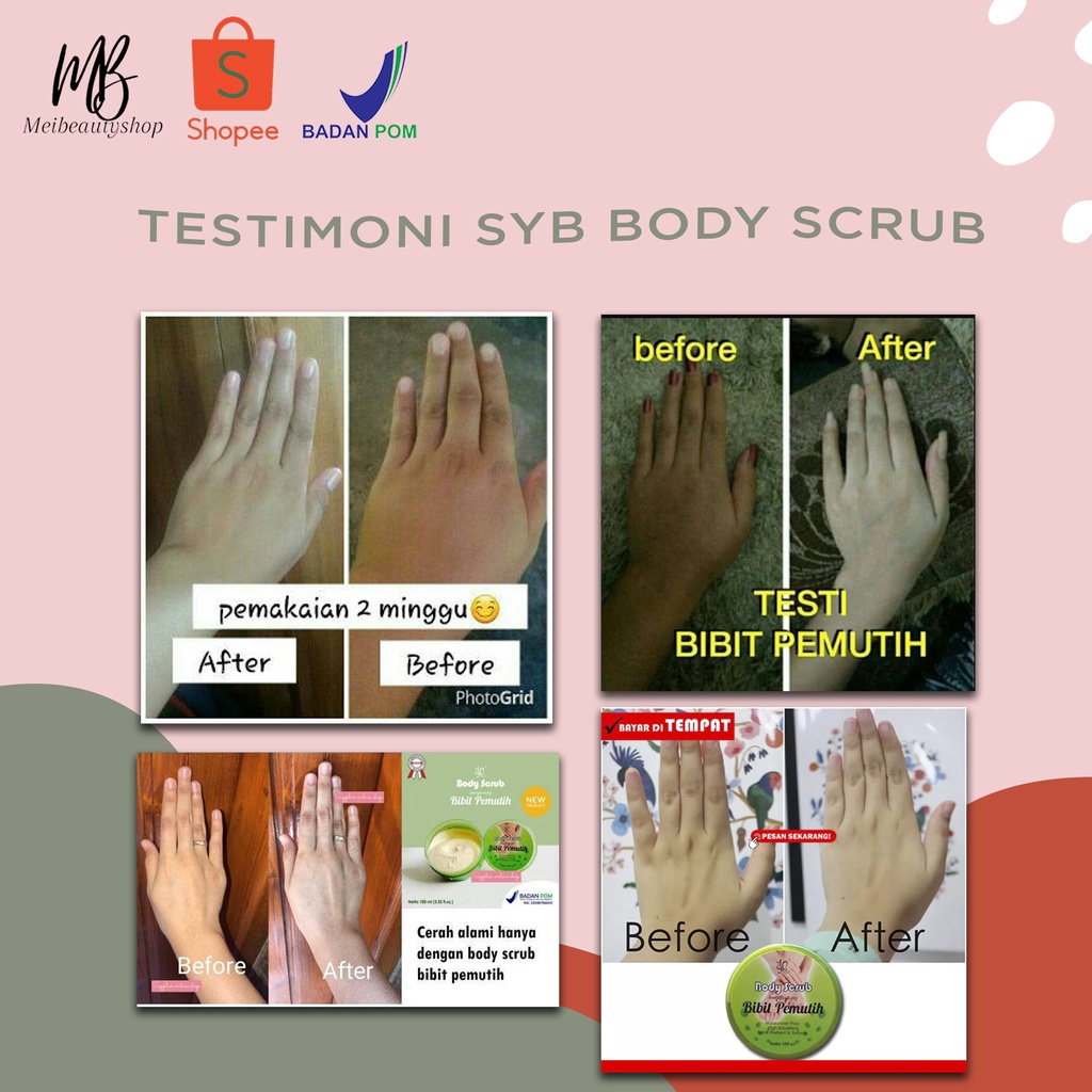 SYB Bibit Pemutih Lotion/Sabun/Bodywash/Scrub/Infus With Arbutin