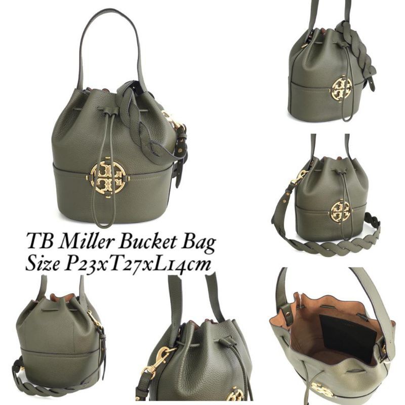 t0ryburch miller bucket bag original authentic