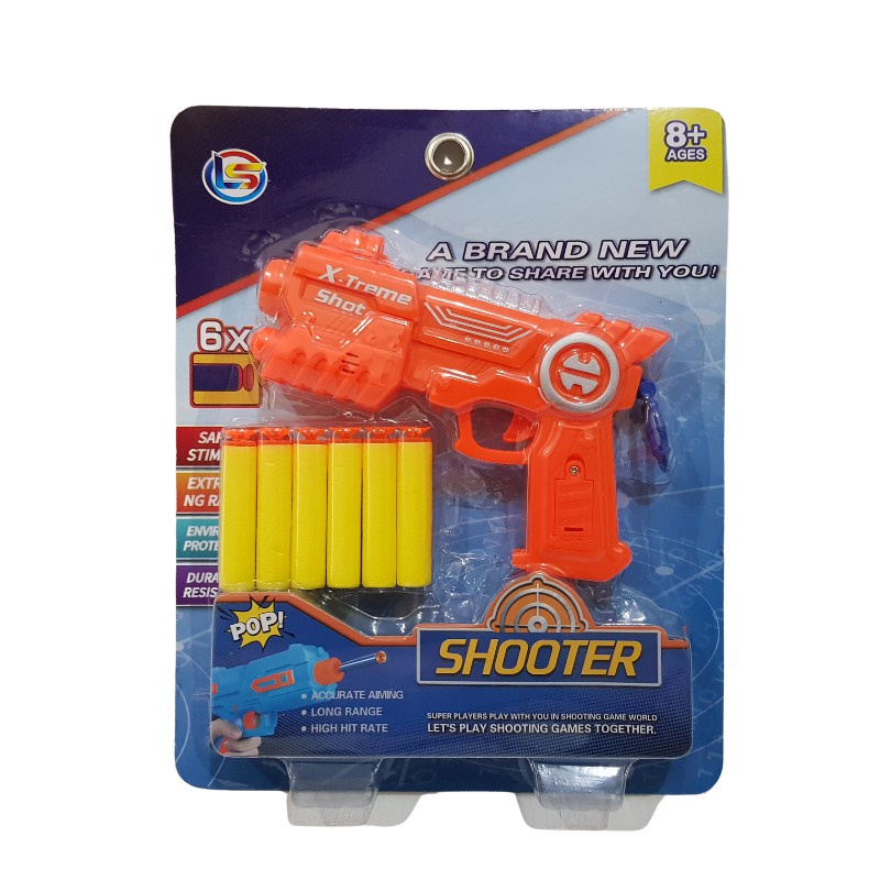 LG 6 - Mainan Pistol Busa X-treme Soft Bullet Gun LG6