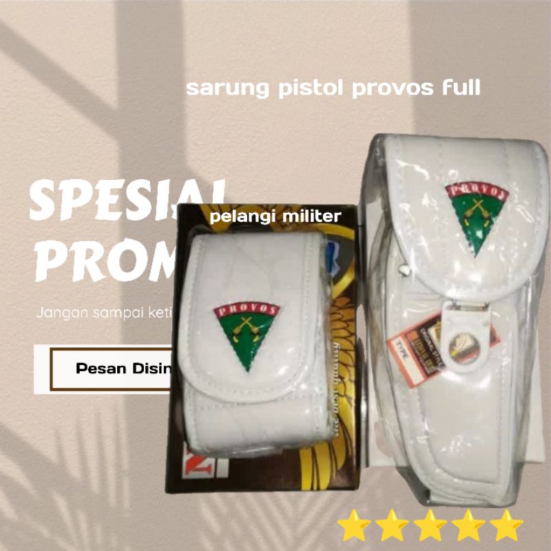 sarung pistol provos Putih full