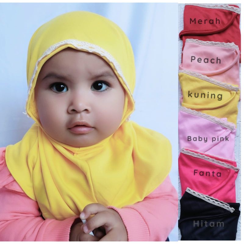 Hijab bayi  bergo Renda