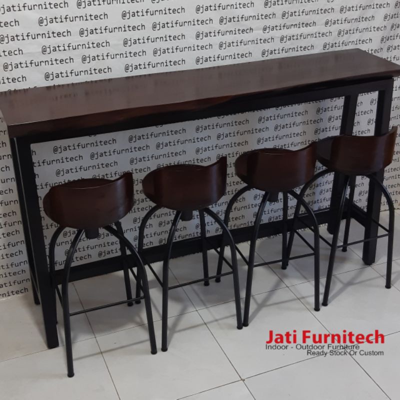 Set Meja Bar Modern // Jati Furnitech