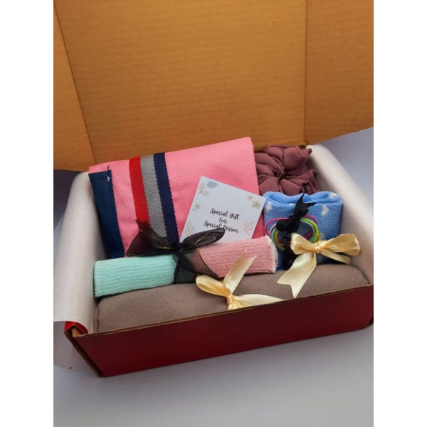 Hampers Cewek Kado Hampers Murah Hijab Pashmina Diamond Giftbox