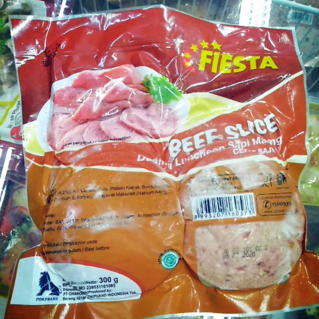 

Makanan frozen fiesta beef slice