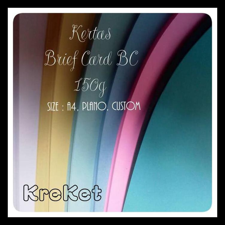 Kertas Bc (Brief Card) A4 150-160Gr. Ekslusif