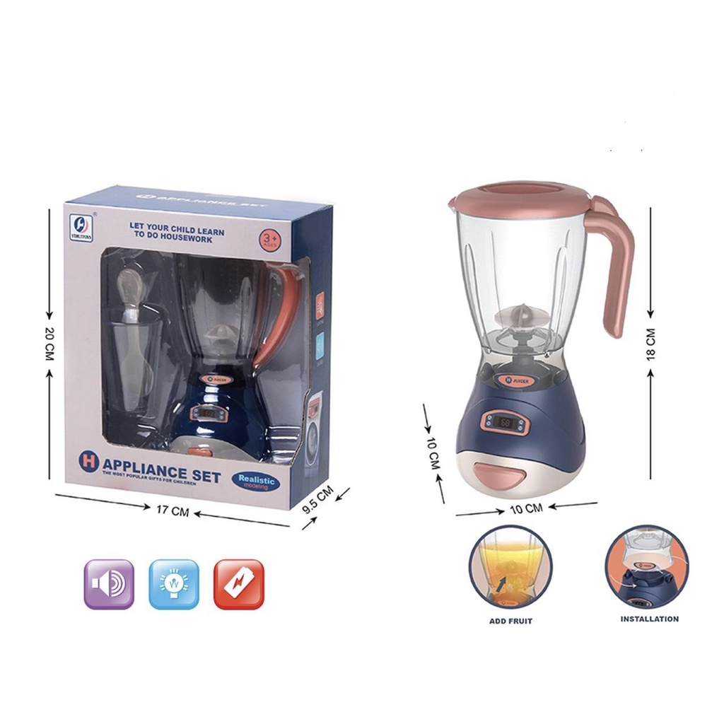 Mainan Masak Masakan Blender dan Mixer Dengan Fungsi Seperti Asli
