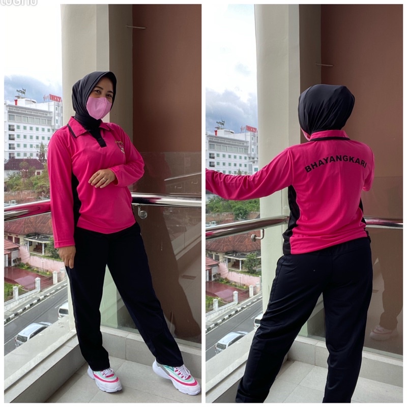 BAJU OLAHRAGA BHAYANGKARI NUSANTARA TERBARU 2025 Bahan JERSEY Sesuai Bahan Nasional