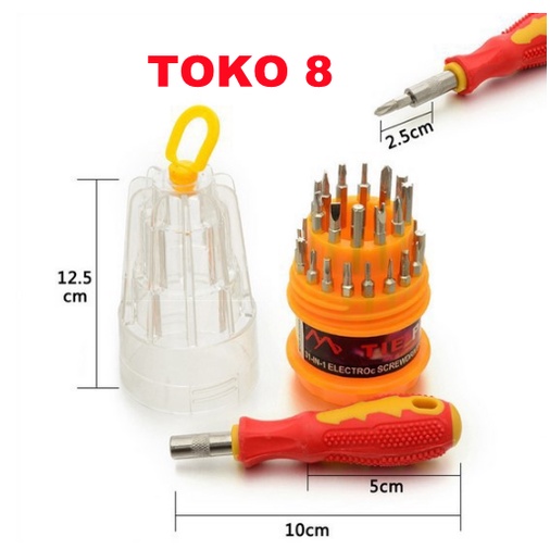 Obeng Set 31in1 / Obeng Serbaguna / Obeng Set 31in1 Multifungsi