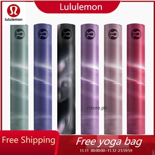 Lululemon Double-sided Non-slip 5mm Magic Color Yoga Mat Moisture Wicking Fitness (free Yoga Bag) ✨