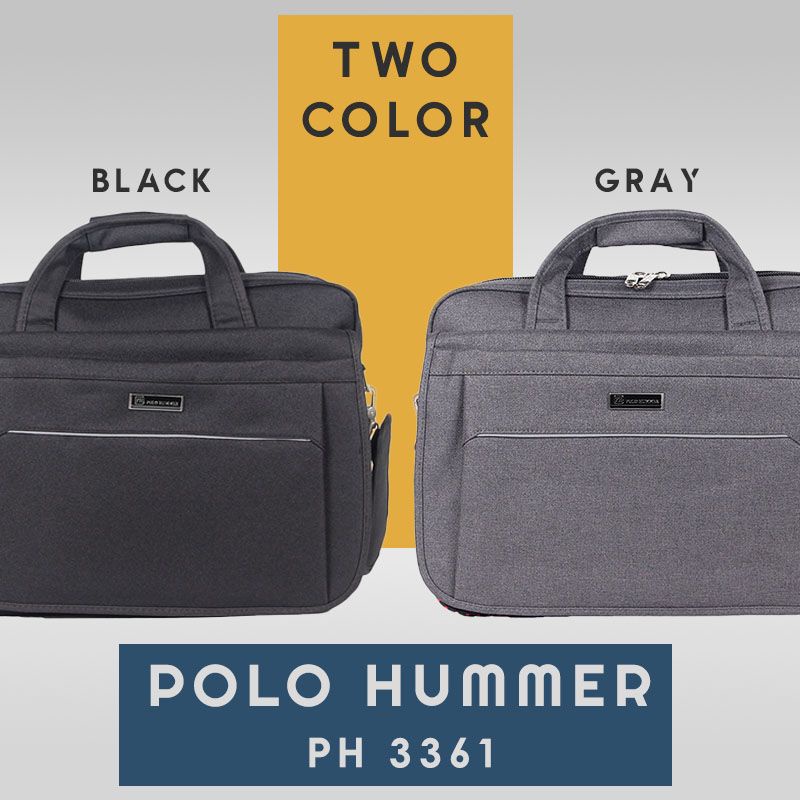 [KLIKTAS] Tas Laptop Polo Hummer PH 3361- Tas Kantor Map Selempang Map Unisex