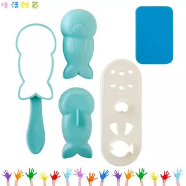 Cetakan Nasi Cetakan Bekal Anak Cetakan Bento Rice Mold Onigiri Bentuk Anjing Laut