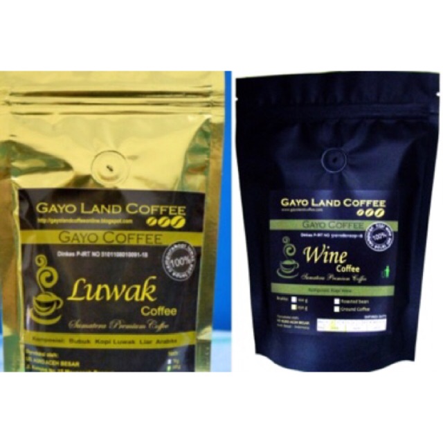 

GAYO LAND Kopi Arabika Luwak | Wine 100 gr