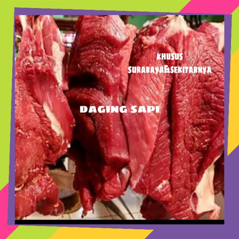 

Daging sapi segar 100gr 250gr || pasar online murah surabaya