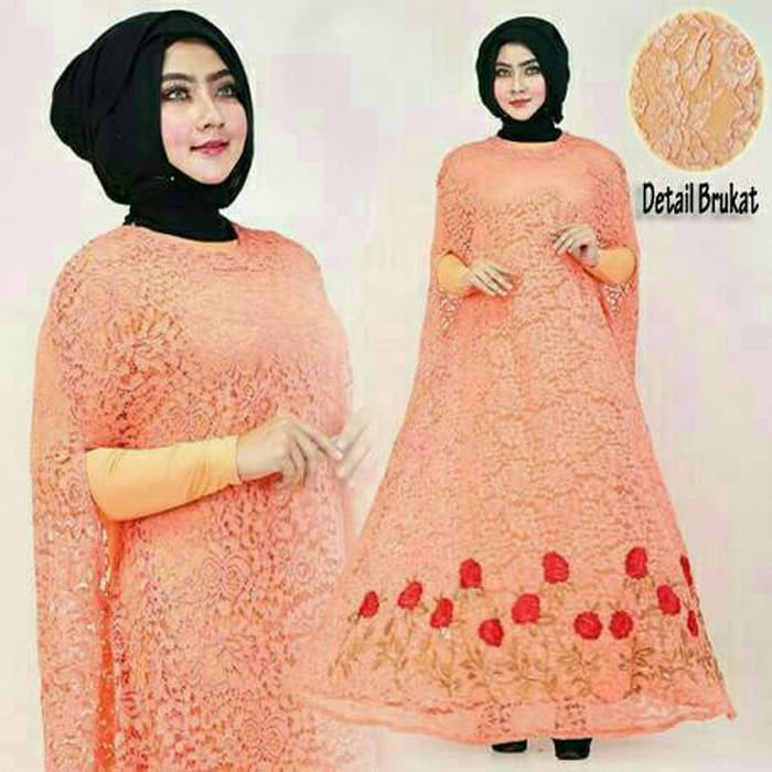 GAMIS BAJU WANITA MUSLIMAH BUSANA MUSLIM SYARI KR KAFTAN BRUKAT RAISA  ER-366