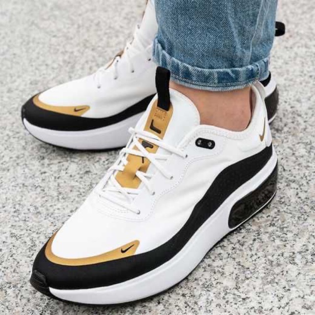 air max dia white and gold