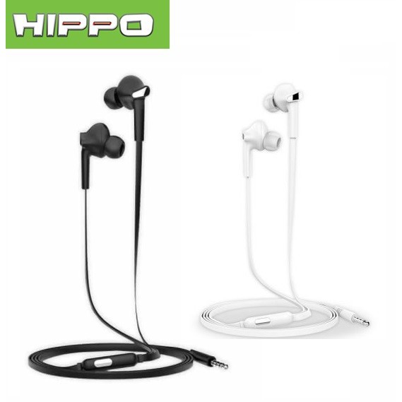 HIPPO WE-01 Wired Earphone Headset Handsfree Super Bass Stereo 3.5mm Jack Audio with Microphone WE01