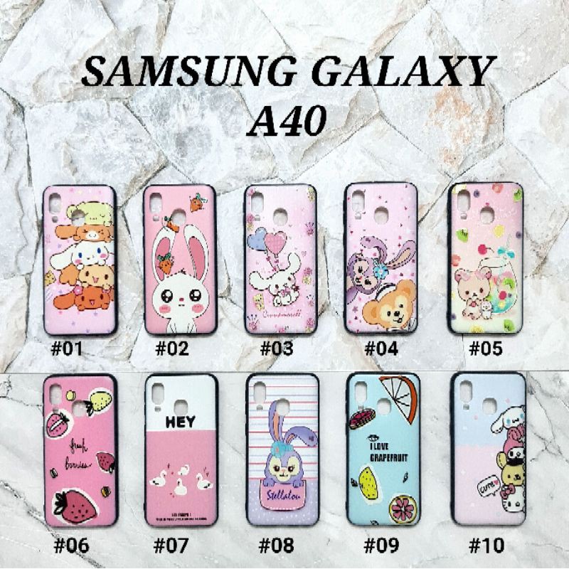 A40 A50/A30S/A50S A70 A10/M10 M20 M30 - PINKY CANDY Soft Hard Case Pastel Cartoon