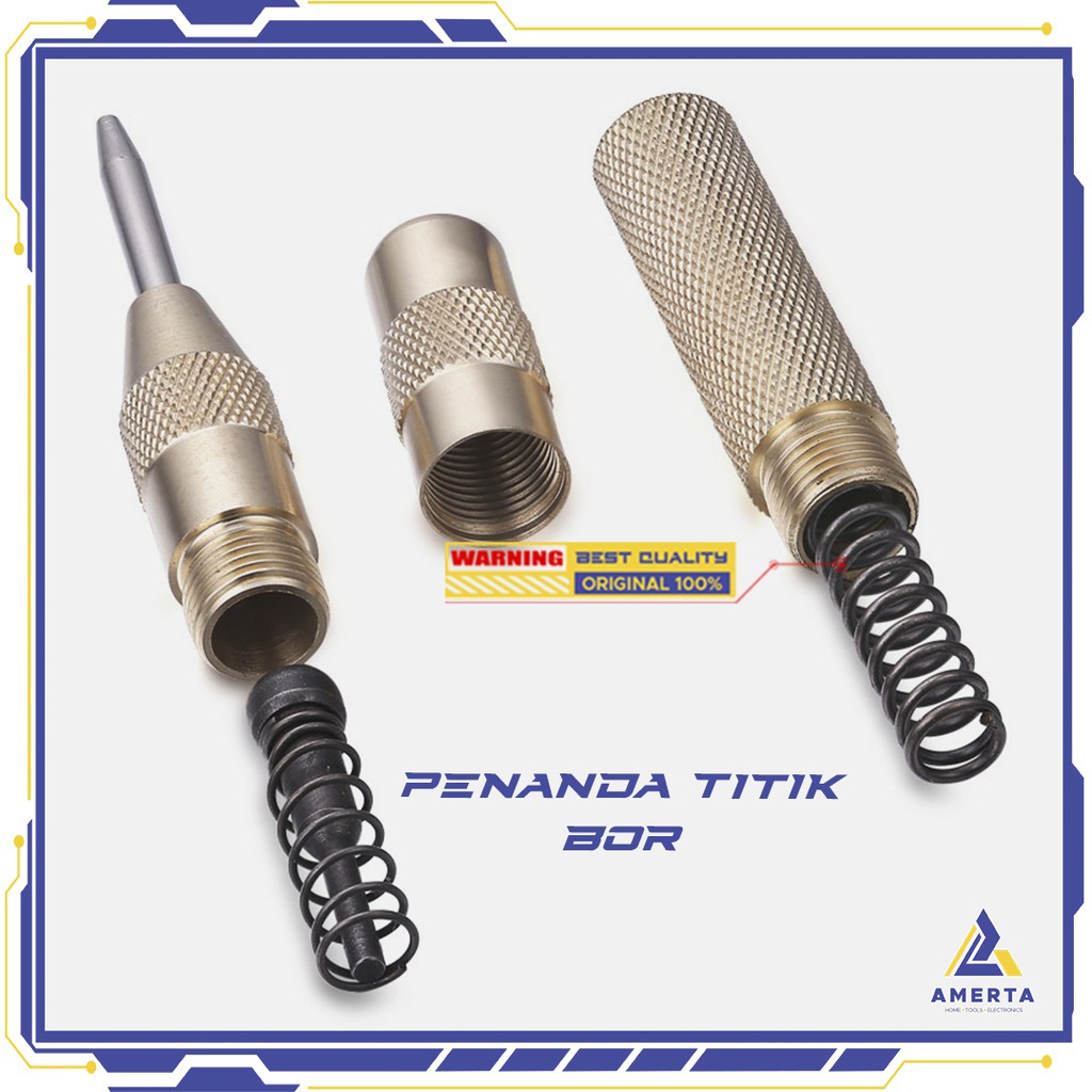 Pen Penanda Titik Bor Otomatis Alat Penitik Lubang Mata Bor Automatic bor listrik cordless perkakas