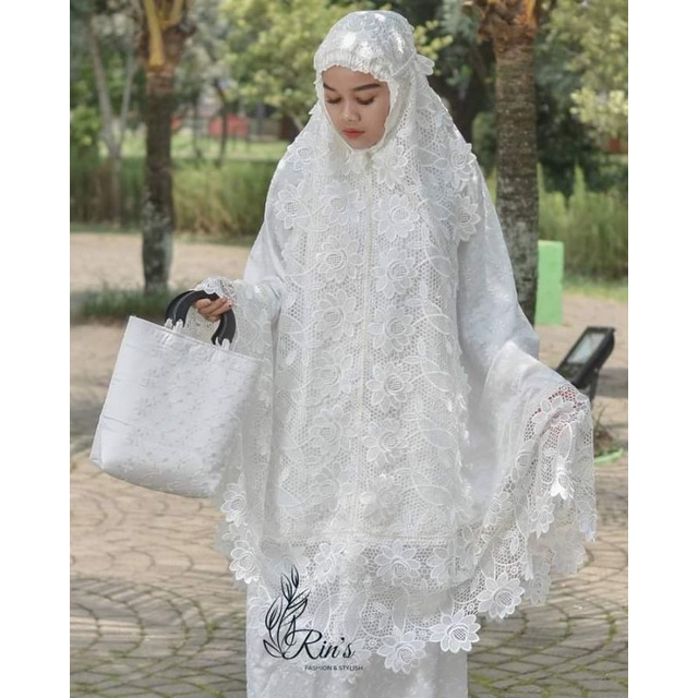 MUKENA MUKENAH JUMBO DEWASA BORDIR SUTRA PRADA MEWAH CANTIK PREMIUM ADEM MOTIF TERBARU 2020 2021 TEL