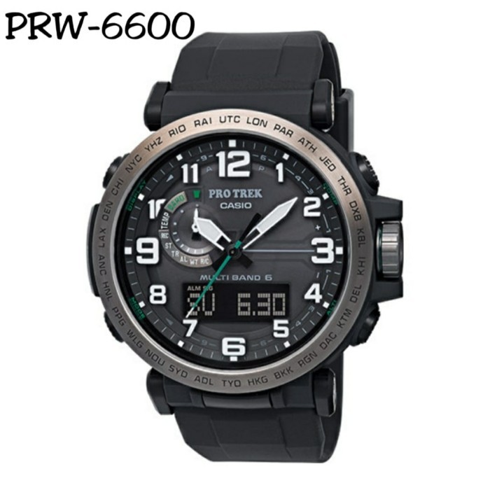 Jam Tangan Pria Protrek Type PRW 6600 Rubber Ori BM 48mm Fullset